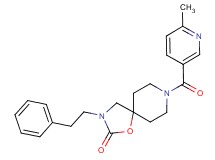 8-[(6-methylpyridin-3-yl)carbonyl]-3-(2-phenylethyl)-1-oxa-3,8-diazaspiro[4.5]decan-2-one