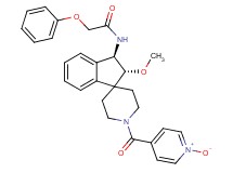 N-[(2R*,3R*)-2-methoxy-1'-(1-oxidoisonicotinoyl)-2,3-dihydrospiro[indene-1,4'-piperidin]-3-yl]-2-phenoxyacetamide