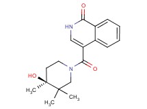 4-{[(4S*)-4-hydroxy-3,3,4-trimethylpiperidin-1-yl]carbonyl}isoquinolin-1(2H)-one