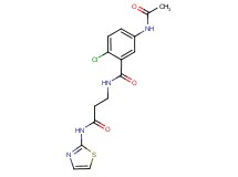 5-(acetylamino)-2-chloro-N-[3-oxo-3-(1,3-thiazol-2-ylamino)propyl]benzamide