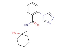 N-[(1-hydroxycyclohexyl)methyl]-2-(4H-1,2,4-triazol-4-yl)benzamide