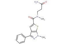 N-(3-amino-3-oxopropyl)-N,1-dimethyl-3-phenyl-1H-thieno[2,3-c]pyrazole-5-carboxamide
