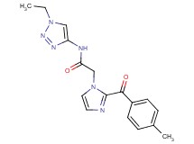 N-(1-ethyl-1H-1,2,3-triazol-4-yl)-2-[2-(4-methylbenzoyl)-1H-imidazol-1-yl]acetamide