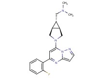 ({(1R*,5S*,6r)-3-[5-(2-fluorophenyl)pyrazolo[1,5-a]pyrimidin-7-yl]-3-azabicyclo[3.1.0]hex-6-yl}methyl)dimethylamine