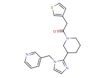3-({2-[1-(3-thienylacetyl)piperidin-3-yl]-1H-imidazol-1-yl}methyl)pyridine
