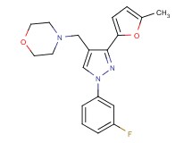 4-{[1-(3-fluorophenyl)-3-(5-methyl-2-furyl)-1H-pyrazol-4-yl]methyl}morpholine