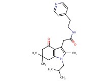 2-(1-isobutyl-2,6,6-trimethyl-4-oxo-4,5,6,7-tetrahydro-1H-indol-3-yl)-N-[2-(4-pyridinyl)ethyl]acetamide