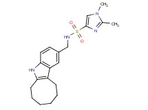 N-(6,7,8,9,10,11-hexahydro-5H-cycloocta[b]indol-2-ylmethyl)-1,2-dimethyl-1H-imidazole-4-sulfonamide
