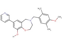 4-(4-methoxy-2,5-dimethylbenzyl)-7-(3-pyridinyl)-2,3,4,5-tetrahydro-1,4-benzoxazepin-9-ol