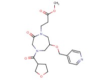 methyl 3-[2-oxo-6-(4-pyridinylmethoxy)-4-(tetrahydro-3-furanylcarbonyl)-1,4-diazepan-1-yl]propanoate