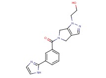 2-[5-[3-(1H-imidazol-2-yl)benzoyl]-5,6-dihydropyrrolo[3,4-c]pyrazol-1(4H)-yl]ethanol