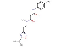 N-[2-(5-isopropyl-1,2,4-oxadiazol-3-yl)ethyl]-N-methyl-N'-(4-methylphenyl)malonamide
