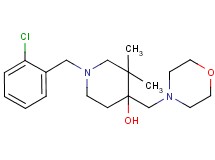 1-(2-chlorobenzyl)-3,3-dimethyl-4-(morpholin-4-ylmethyl)piperidin-4-ol