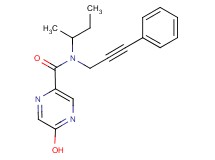 N-(sec-butyl)-5-hydroxy-N-(3-phenylprop-2-yn-1-yl)pyrazine-2-carboxamide
