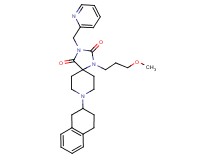 1-(3-methoxypropyl)-3-(2-pyridinylmethyl)-8-(1,2,3,4-tetrahydro-2-naphthalenyl)-1,3,8-triazaspiro[4.5]decane-2,4-dione