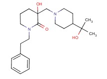 3-hydroxy-3-{[4-(1-hydroxy-1-methylethyl)piperidin-1-yl]methyl}-1-(2-phenylethyl)piperidin-2-one