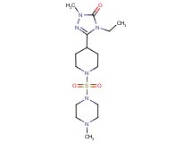 4-ethyl-2-methyl-5-{1-[(4-methylpiperazin-1-yl)sulfonyl]piperidin-4-yl}-2,4-dihydro-3H-1,2,4-triazol-3-one