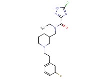 5-chloro-N-ethyl-N-({1-[2-(3-fluorophenyl)ethyl]piperidin-3-yl}methyl)-1H-1,2,4-triazole-3-carboxamide