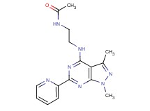 N-(2-{[1,3-dimethyl-6-(2-pyridinyl)-1H-pyrazolo[3,4-d]pyrimidin-4-yl]amino}ethyl)acetamide