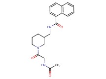 N-{[1-(N-acetylglycyl)-3-piperidinyl]methyl}-1-naphthamide
