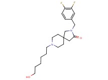 2-(3,4-difluorobenzyl)-8-(6-hydroxyhexyl)-2,8-diazaspiro[4.5]decan-3-one