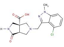 (3aR*,6aS*)-5-[(4-chloro-1-methyl-1H-indazol-3-yl)methyl]-1-oxohexahydropyrrolo[3,4-c]pyrrole-3a(1H)-carboxylic acid