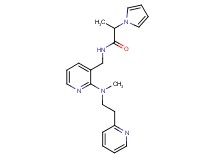 N-({2-[methyl(2-pyridin-2-ylethyl)amino]pyridin-3-yl}methyl)-2-(1H-pyrrol-1-yl)propanamide