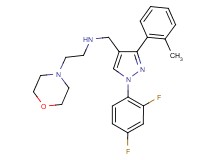 N-{[1-(2,4-difluorophenyl)-3-(2-methylphenyl)-1H-pyrazol-4-yl]methyl}-2-(4-morpholinyl)ethanamine