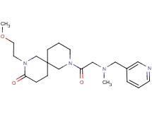 2-(2-methoxyethyl)-8-[N-methyl-N-(pyridin-3-ylmethyl)glycyl]-2,8-diazaspiro[5.5]undecan-3-one