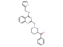 phenyl[1-({4-[(2-thienylmethyl)amino]-2-quinazolinyl}methyl)-3-piperidinyl]methanone