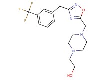 2-[4-({3-[3-(trifluoromethyl)benzyl]-1,2,4-oxadiazol-5-yl}methyl)-1-piperazinyl]ethanol