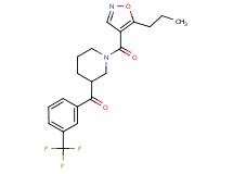 {1-[(5-propylisoxazol-4-yl)carbonyl]piperidin-3-yl}[3-(trifluoromethyl)phenyl]methanone