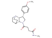 4-[(3R*,3aR*,7aR*)-3-(4-methoxyphenyl)hexahydro-4,7-ethanopyrrolo[3,2-b]pyridin-1(2H)-yl]-N-methyl-4-oxobutanamide