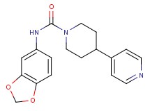 N-1,3-benzodioxol-5-yl-4-pyridin-4-ylpiperidine-1-carboxamide