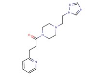 1-[3-(2-pyridinyl)propanoyl]-4-[2-(1H-1,2,4-triazol-1-yl)ethyl]piperazine