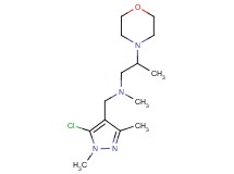 N-[(5-chloro-1,3-dimethyl-1H-pyrazol-4-yl)methyl]-N-methyl-2-morpholin-4-ylpropan-1-amine