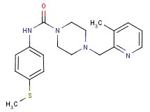 4-[(3-methylpyridin-2-yl)methyl]-N-[4-(methylthio)phenyl]piperazine-1-carboxamide