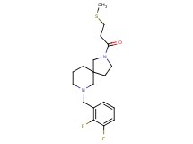 7-(2,3-difluorobenzyl)-2-[3-(methylthio)propanoyl]-2,7-diazaspiro[4.5]decane