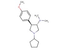 (3S*,4R*)-1-cyclopentyl-4-(4-methoxyphenyl)-N,N-dimethyl-3-pyrrolidinamine