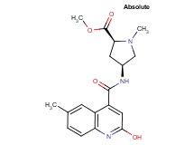 methyl (2S,4S)-4-{[(2-hydroxy-6-methyl-4-quinolinyl)carbonyl]amino}-1-methyl-2-pyrrolidinecarboxylate