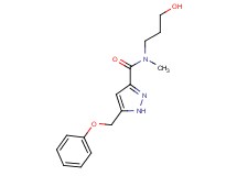 N-(3-hydroxypropyl)-N-methyl-5-(phenoxymethyl)-1H-pyrazole-3-carboxamide