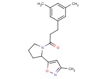 5-{1-[3-(3,5-dimethylphenyl)propanoyl]pyrrolidin-2-yl}-3-methylisoxazole