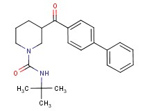 3-(4-biphenylylcarbonyl)-N-(tert-butyl)-1-piperidinecarboxamide