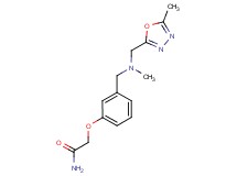 2-[3-({methyl[(5-methyl-1,3,4-oxadiazol-2-yl)methyl]amino}methyl)phenoxy]acetamide