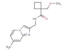 1-(methoxymethyl)-N-[(7-methylimidazo[1,2-a]pyridin-2-yl)methyl]cyclobutanecarboxamide