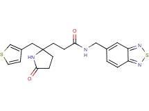 N-(2,1,3-benzothiadiazol-5-ylmethyl)-3-[5-oxo-2-(3-thienylmethyl)-2-pyrrolidinyl]propanamide