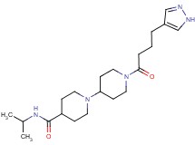 N-isopropyl-1'-[4-(1H-pyrazol-4-yl)butanoyl]-1,4'-bipiperidine-4-carboxamide