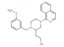 2-[4-(1-isoquinolinyl)-1-(3-methoxybenzyl)-2-piperazinyl]ethanol
