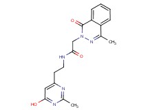 N-[2-(6-hydroxy-2-methyl-4-pyrimidinyl)ethyl]-2-(4-methyl-1-oxo-2(1H)-phthalazinyl)acetamide