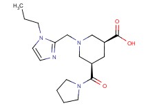 (3S*,5R*)-1-[(1-propyl-1H-imidazol-2-yl)methyl]-5-(1-pyrrolidinylcarbonyl)-3-piperidinecarboxylic acid